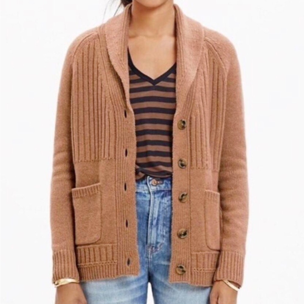 MADEWELL Merino Wool Shawl Collar Sweater Women’s Small